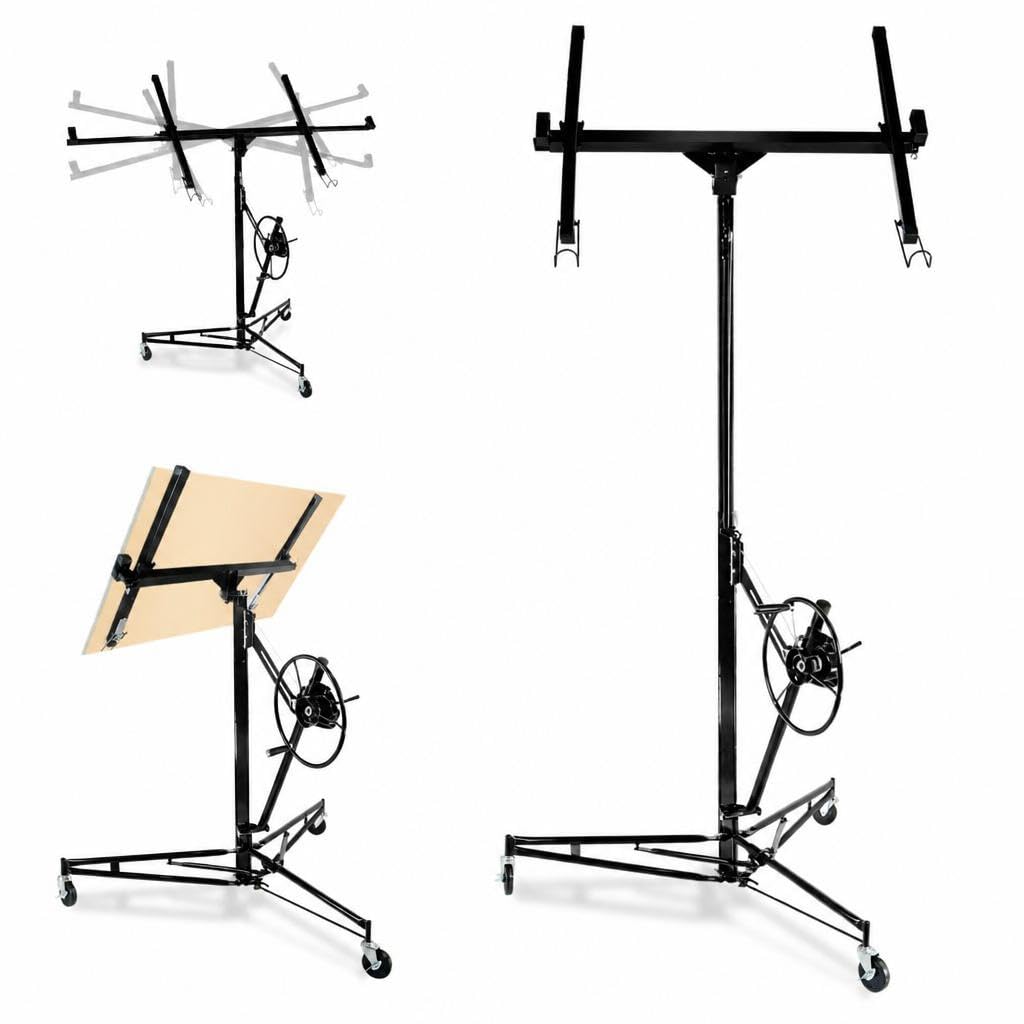 Drywall Lift Jack, 150 Lb, 6.2-16 ft Adjustable Height