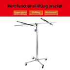 FORRTY Plaster Board Lifter PortableDrywall Lift Panel Hoist Construction Tools Sheetrock Drywall Panel Lifter Level Bracket Lockable Wheels(3.2m)
