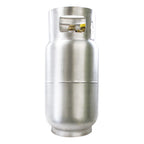 Flame King 33.5lb Aluminum Forklift Propane Tank with Gauge, DOT and TC Compliant, Lightweight, Rugged-Designed