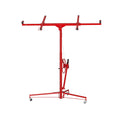 11ft Drywall Lifter Panel Hoist, 150 Lbs Load Capacity Heavy Duty Sheetrock Lift with Wheels, 360° Rotating Adjustable Drywall Jack Lift for Home Improvement, Red