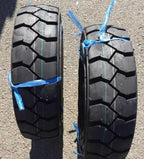 Two 7.00-12 Forklift Tires With Tubes, Flap Grip Plus Heavy Duty 700-12