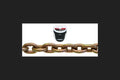 CHAIN TRNSPRT1/4"GLD150'