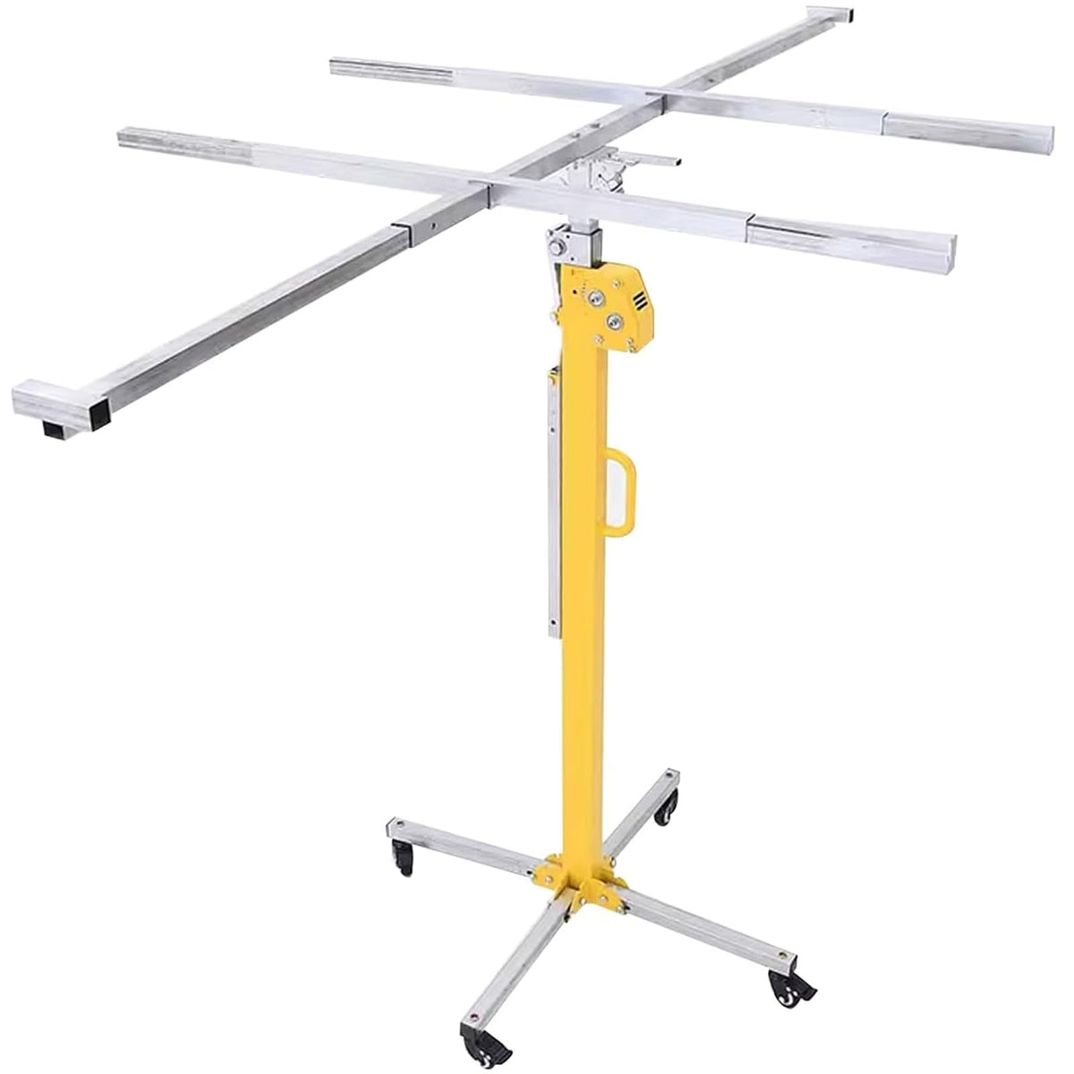 Drywall Lift, Stable and Durable with Casters Drywall Lifter Can Be Locked by Casters Sheetrock Lift Easy to Operate Convenient and Labor-Saving Woodworking Construction Tools(3M)