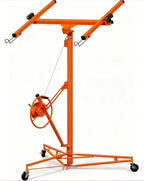 Drywall Lift 16 FT, Heavy-Duty 150 Lbs Drywall Rolling Lifter Panel, Sheetrock Hoist Lift Drywall Jack Lift for Ceiling, Drywall Panel Hoist with 360° Adjustable Telescopic Arm & 3 Lockable Wheels