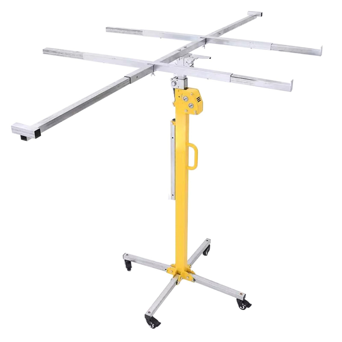 JYHHCYS Drywall Jack Lift for Ceiling and Walls, 10Ft 11Feet 13Foot 15' 16Ft Tall Rolling Sheetrock Lift with Universal Wheel, Drywall Panel Hoist for Gypsum/Wooden/Metal/PVC Board(4 m/13.1 ft)