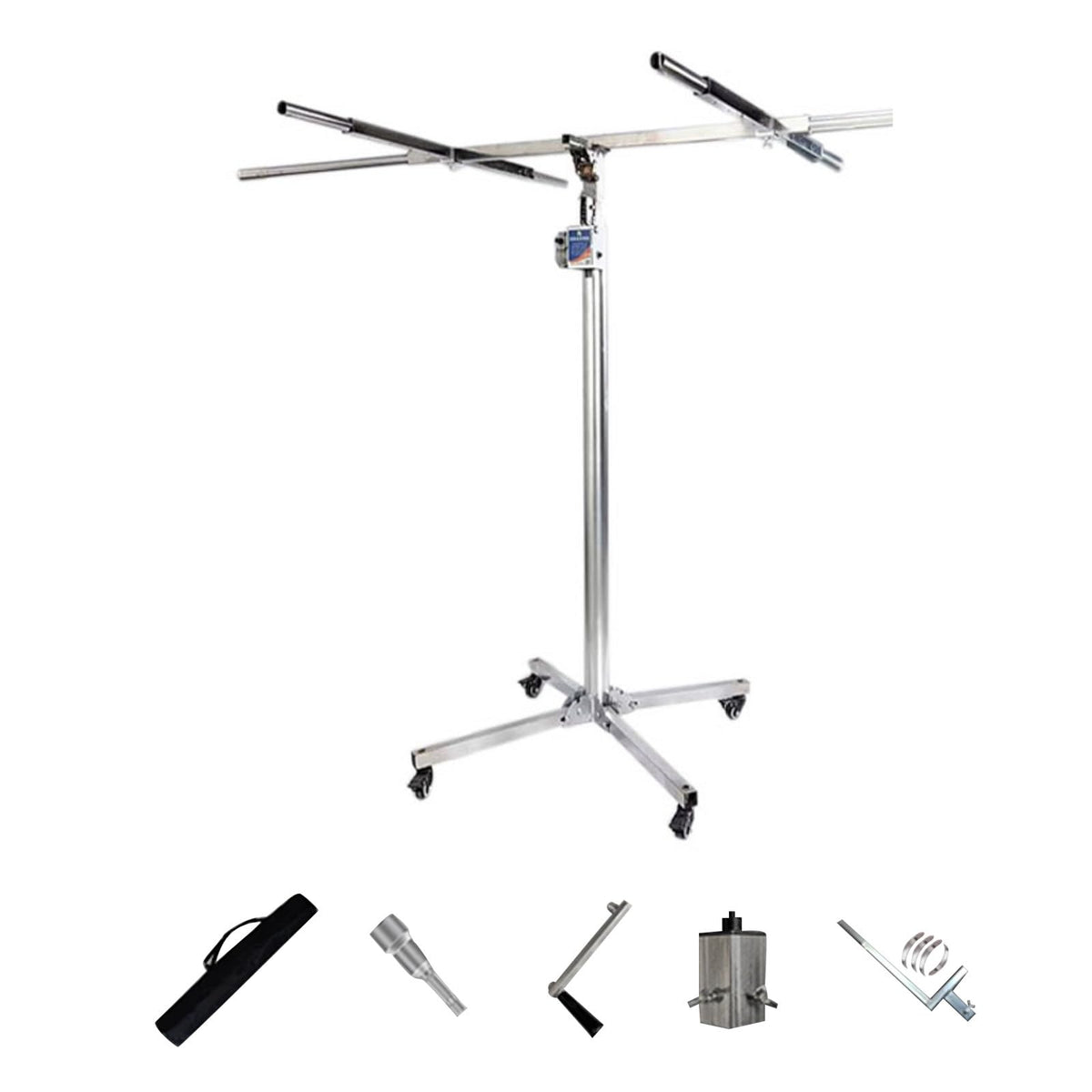 FORRTY Plaster Board Lifter PortableDrywall Lift Panel Hoist Construction Tools Sheetrock Drywall Panel Lifter Level Bracket Lockable Wheels(3.2m)