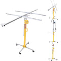 4M Drywall Lift, Manual Electric Dual Power Sheetrock Jack for Ceiling Walls, Stable Panel Lifter with Smooth Height Adjustment, Labor Saving Construction Tool for Contractors