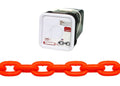 Campbell HV0184526 System 4 Grade 43 Carbon Steel High Test Chain in Square Pail, Hi-Visibility Orange Polycoated, 5/16" Trade, 0.34" Diameter, 60' Length, 3900 lbs Load Capacity