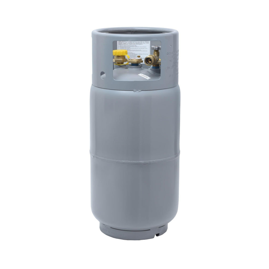 Flame King YSN335 - 33.5LB Steel Forklift Propane Tank Cylinder with Built-in Gauge, Gray