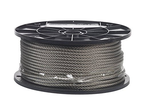 Campbell Chain Electro-Polish Stainless Steel 3/16 in. Dia. x 250 ft. L Cable - Total Qty: 1