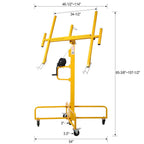 13 FT Drywall Lift, Heavy Duty 150 lb Sheetrock Hoist, Drywall Panel Lift Jack with Adjustable Telescoping Arm, Locking Casters & Tool-Free Assembly, Portable Drywall Panel Lift for Wall Instal