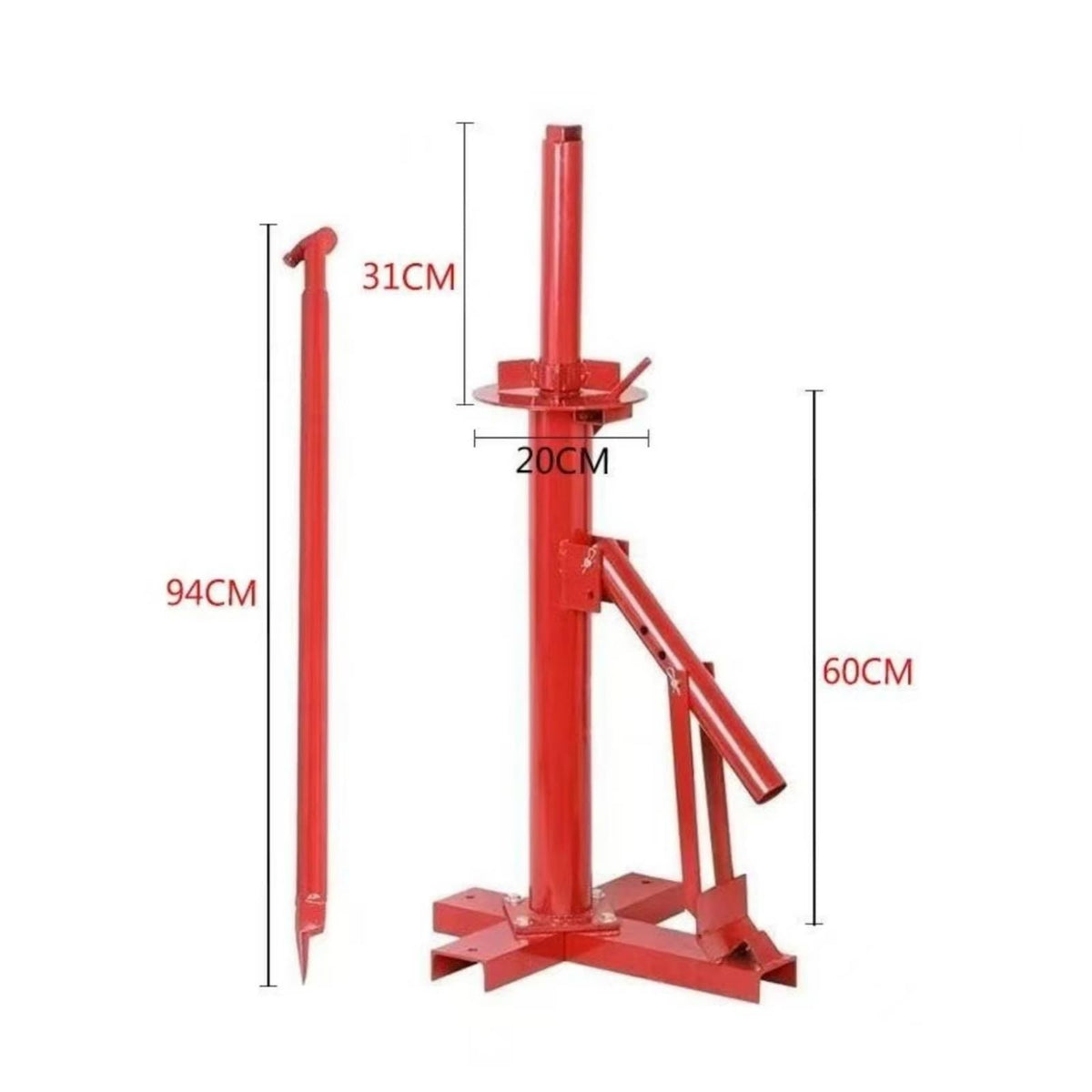 Tire Repair Machine Manual Tire Changer Tire Tool Wheel Bead Breaker Iron Structure Sturdy Painted Metal Efficient Bead Lifting Suitable for Mechanics DIY Projects Home garages