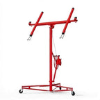 16 ft Drywall Lift, 150 LB Capacity, Heavy Duty Sheetrock Panel Hoist with Telescoping Arm, 360° Rotating & 60° Tilting Cradle, Adjustable Drywall Lifter for Ceilings & Walls, Yellow
