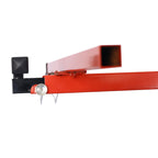 13FT Drywall Lift, 150 lb Panel Hoist with Winch Brake, Red