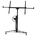 Drywall Lift Panel 11' Hoist Jack Lifter, Black Iron 150 Lbs Load Capacity Home & Commercial Use, Weather-Resistant, Easy-Install