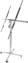 Lockable Board Sheetrock Lift for Site Construction - 110 Lbs Load Capacity Panel Hoist Lift w/Adjustable Telescopic Arm - Tiltable Rotation Panel(Max H 3.2m/126in/10.5ft)