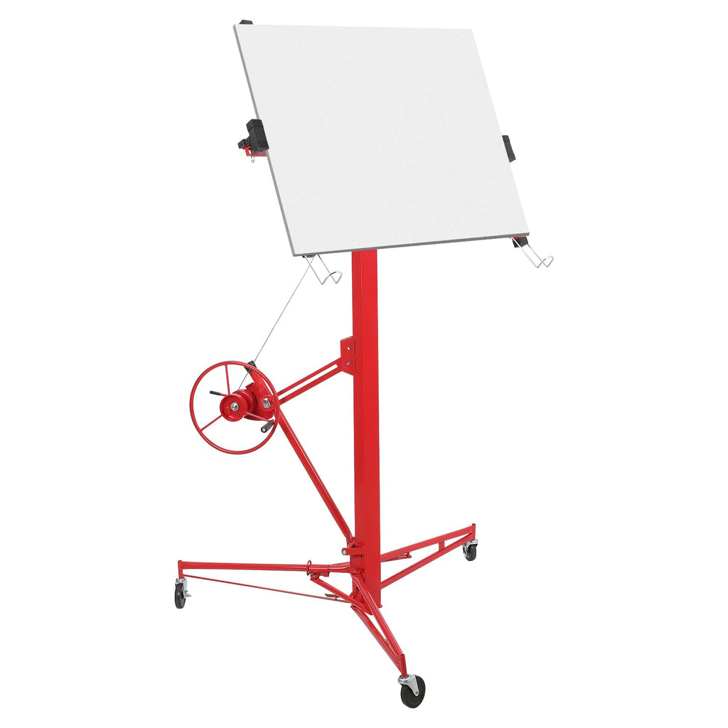 Sheetrock Lift Drywall Lift - Heavy-Duty 150LB Capacity, Adjustable 4-9.5FT Extendable Arm, 11FT Ceiling Height, 60° Tilt & 360° Swivel Panel, Tool-Free Assembly for Drywall & Ceiling Installation