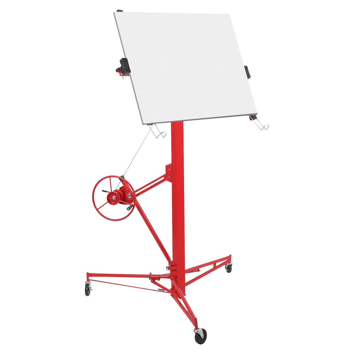 Sheetrock Lift Drywall Lift - Heavy-Duty 150LB Capacity, Adjustable 4-9.5FT Extendable Arm, 11FT Ceiling Height, 60° Tilt & 360° Swivel Panel, Tool-Free Assembly for Drywall & Ceiling Installation