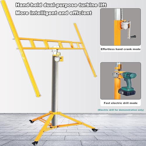Drywall Lift Hoist - Easy Operation, Stable & Durable for Construction, Home Renovation, Hotel Decoration - Heavy Duty Panel Lifter Tool