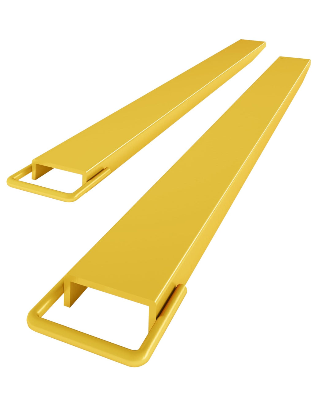 GARVEE Forklift Extensions, 96 in Length 4.5 in Width Fork Extensions for Forklifts, Heavy Duty Steel Forklift Attachment, 1 Pair Pallet Fork Extensions, Yellow
