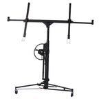 Drywall Lift 16 FT Panel Hoist, Rolling Drywall Hoist Jack Lifter with Winch & Brake, Heavy Duty Sheetrock Lift for Ceiling & Wall Installation,Black