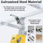 Drywall Lift Heavy-Duty Panel Hoist Tool with Telescopic Arm and Lockable Wheels for Easy Installation