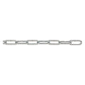 Peerless Chain 6045032 Low Carbon Steel Straight Link Coil Chain in Carton, Zinc Plated, 5/0 Trade, 0.247" Diameter, 100' Length, 880 lbs Load Capacity