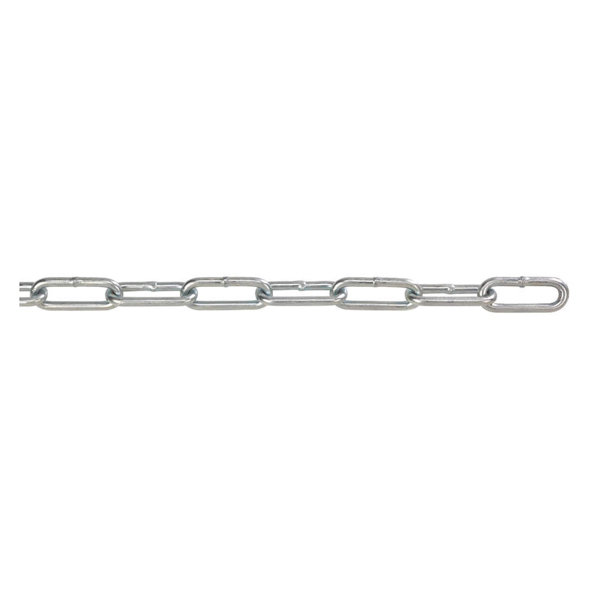 Peerless Chain 6045032 Low Carbon Steel Straight Link Coil Chain in Carton, Zinc Plated, 5/0 Trade, 0.247" Diameter, 100' Length, 880 lbs Load Capacity