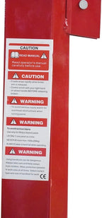 Suitable for 16FT Red Drywall Lift Hoist with Lockable Caster Wheels – Heavy-Duty Panel Jack for Easy Installation of Various Drywall Panels