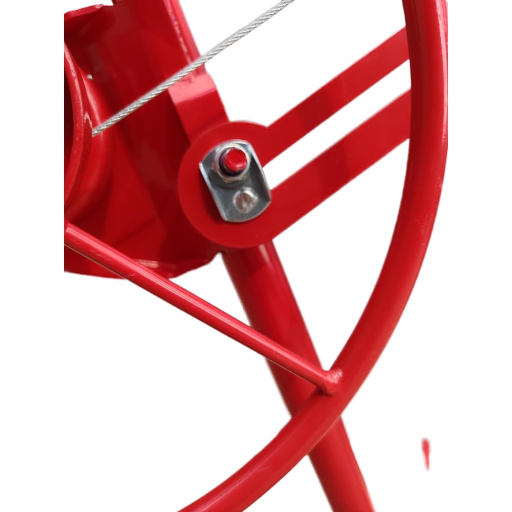 Drywall Lift 11' Drywall Panel Hoist Construction Rolling Caster Wheel Lockable Tool Jack Lifter Jack Drywall Lift Construction Tools (Red) (Red + 11FT)