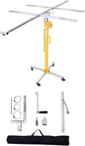 Steel Sheetrock Lift Drywall Lift Manual And Electric Dual Purpose, Drywall Hoist Plasterboard Lifter, Portable Three In One Drywall Lift with Rolling Caster Wheels(Max Height 3m/118in/9.8ft)
