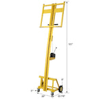 Drywall Panel Lift for Walls, Load Capacity 150LBS Heavy Duty Drywall Lifter, Use for Drywall, OSB, Plywood, Insulation, Cement Board. Yellow Color