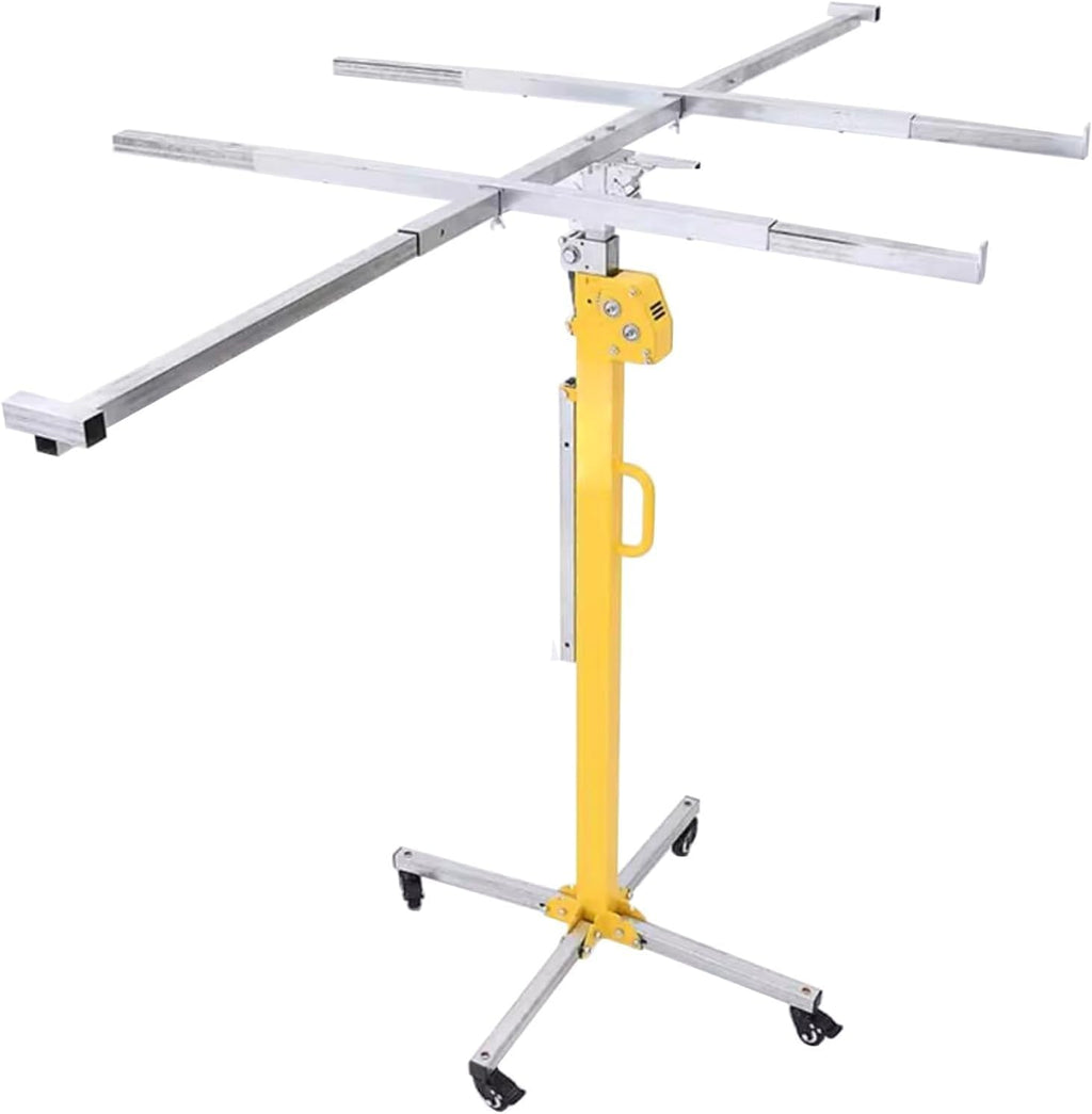 10Ft 11Feet 13Foot 15' 16Ft Tall Rolling Sheetrock Lift with Universal Wheel, Drywall Jack Lift for Ceiling and Walls, Drywall Panel Hoist for Gypsum/Wooden/Metal/PVC Board(3.5 m/11.5 ft)
