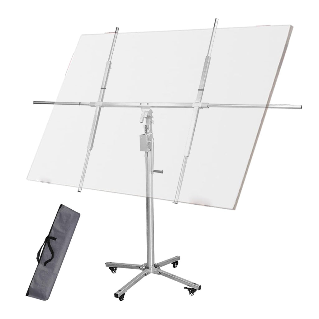 Drywall Lift Panel Hoist Dry Wall Rolling Panel - Drywall Panel Hoist Jack for Ceiling With 4 Lockable Wheels - 3.2m 3.8m Tall Sheetrock Lift Drywall Lift Heavy Duty for Home Improvement(3.2m/10.5ft+s
