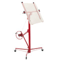 16ft Drywall Lift, Heavy-Duty 150 lbs Sheetrock Hoist with Adjustable Telescoping Arm, Lockable Wheels, Drywall Lifter Panel Jack Hoist Tools Ideal for Ceiling & Wall Installation (Red) 150 lbs Weig