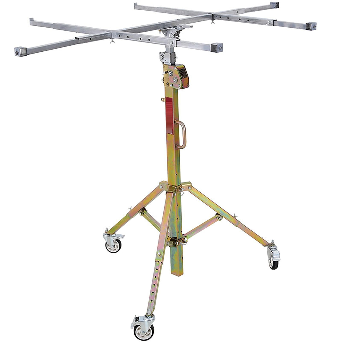 Drywall Jack Lifter, 3 Meters Adjustable Telescopic Arm Drywall Lifter,with Locking Casters,Suitable for Furniture Decoration, Industry