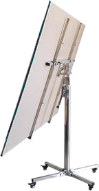 Drywall Panel Hoist Jack with 4 Lockable Rolling Caster - 110lb Weight Capacity Drywall Lifter Panel Hoist Easy Assembly & Transport(Model A - max H 3.2m/10.5ft)