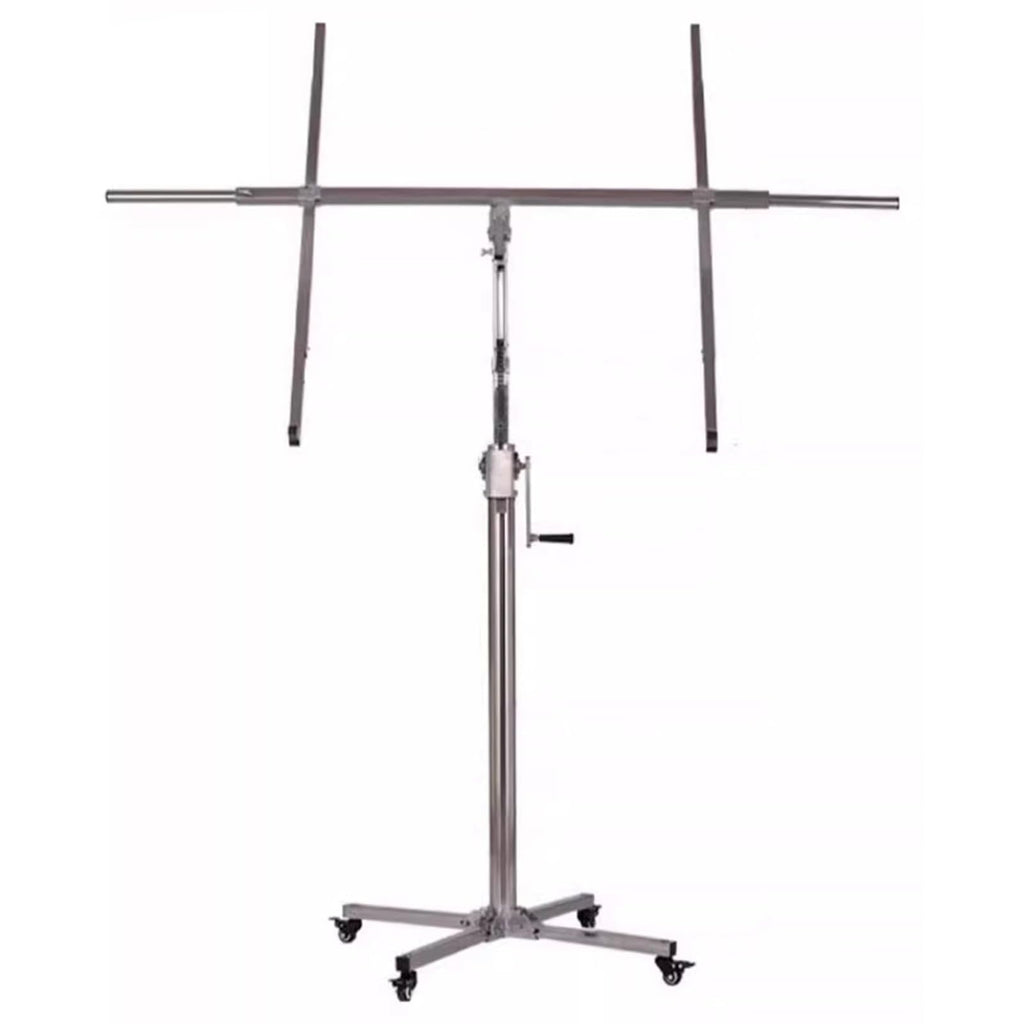 ZIMGOD Sheetrock Lifting Tool Stainless Steel Drywall Hoist, Dry Wall Jack Lifter Hand Tool, Foldable Drywall Lifting Tools with Wheel, Max 9 10.5 12 13 Ft(Max Height 3.2m/10.5ft)