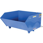 Vestil Low-Profile Self-Dumping Steel Hoppers - 51-1/4"Lx25"Wx28"H - 4000-Lb. Capacity - Blue