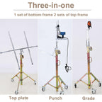 Drywall Jack Lifter, Adjustable Telescopic Arm Drywall Lifter with Locking Casters Convenient and Labor-Saving Portable Commercial Woodworking Tools Lighting Installation Tools(3M)