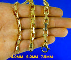 14K Yellow Gold SOLID Rolo Cable Necklace Bracelet Chain 1.5mm-7.5mm 7"-30" | MADE IN ITALY
