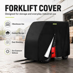 Forklift Cover for Toyota Material Handling 7FGCU25 1998-2015, Water-Resistant Outdoor Storage Protection with Reflective Strips and Zipper Design for Warehouse Transport Storage Use