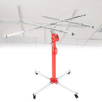 4-In-1 Plasterboard Lift Plaster Board Sheet Hoist Heavy Duty Drywall Lift Crane Hole Punch and Level Drywall Lift for Home Improvement Easy Assembly Built In Wheels,3.0m