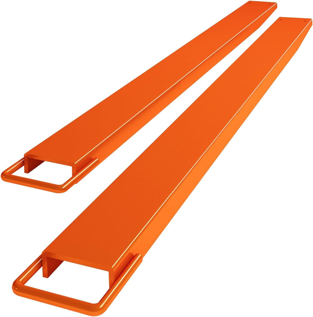 96" Pallet Forklift Extensions, Heavy Duty Fork Extensions 4600 LBS Capacity 4.5" Width for Forklifts, 1 Pair for Forklift Truck,Orange