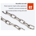 Stainless Steel Link Chain, 304 Stainless Steel Link Proof Coil Chain Heavy Duty Chains for Fence Gate, Garage Doors, Bicycle Security Lock,Diameter 10mm