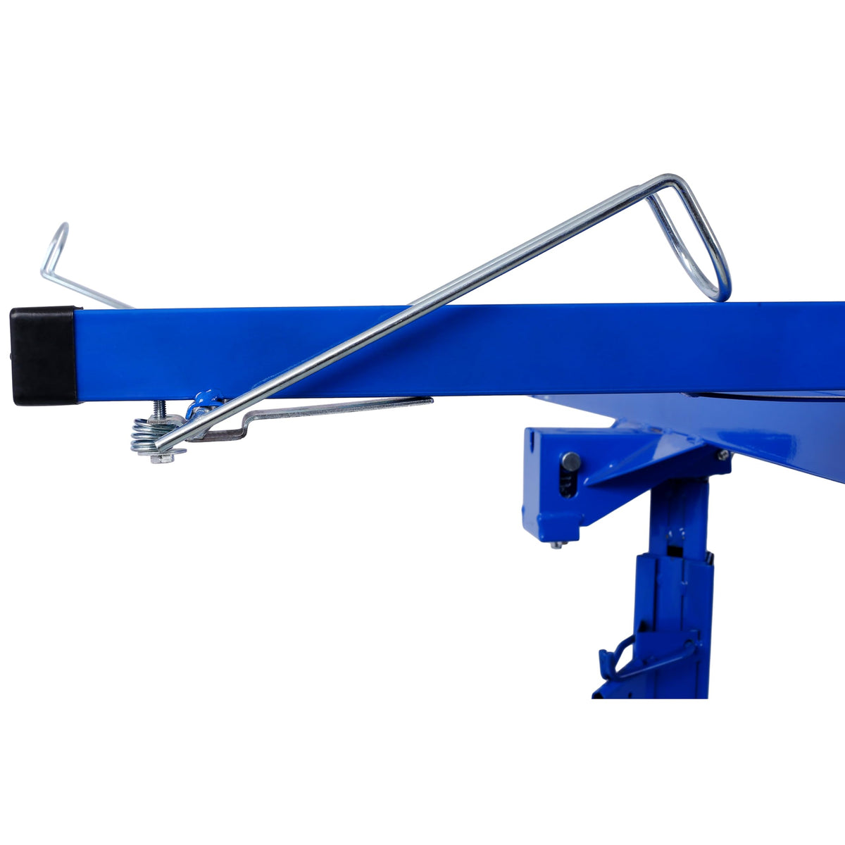 Effortless Drywall Installation with 150lb Capacity Lifter, 11ft Adjustable Arm, Durable Steel Build, and 3 Lockable Wheels for Easy Mobility. Ideal for 4' x 16' Sheets - Blue Finish.