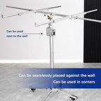 Drywall Lifter - Heavy Duty Portable Lift Jack Tool with Lockable Wheels, Durable Metal Construction for Easy Drywall Handling
