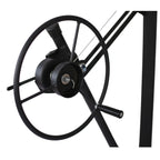 13' Drywall Lift Construction Tool, Rolling Panel Hoist with Adjustable Telescopic Arm, Lockable Caster Wheel Sheetrock Jack Lifter, Black