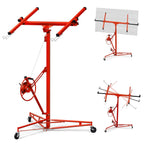 16FT Drywall Lift Sheetrock Lift, 150LBS Drywall Lift Panel Hoist with 4 Lockable Wheels for Ceiling, Drywall Rolling Lifter Panel, Drywall Jack Lift for Home & Commercial Use, Yellow