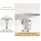 Drywall Lifter Tool, Easy to Move with Casters 3-in-1 Galvanized Steel Pipe Sheetrock Lift Adjustable Telescopic Arm Suitable for Woodworking Construction Tools Residential Commercial(3.7M)